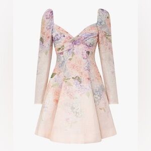 Zimmermann Pastel Floral Mini Dress